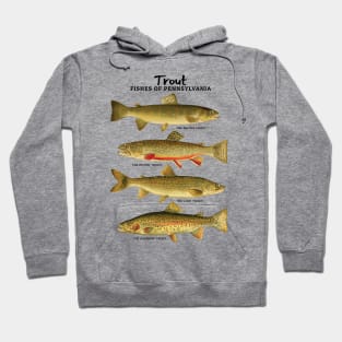 Trout Fishes of Pennsylvania Hoodie